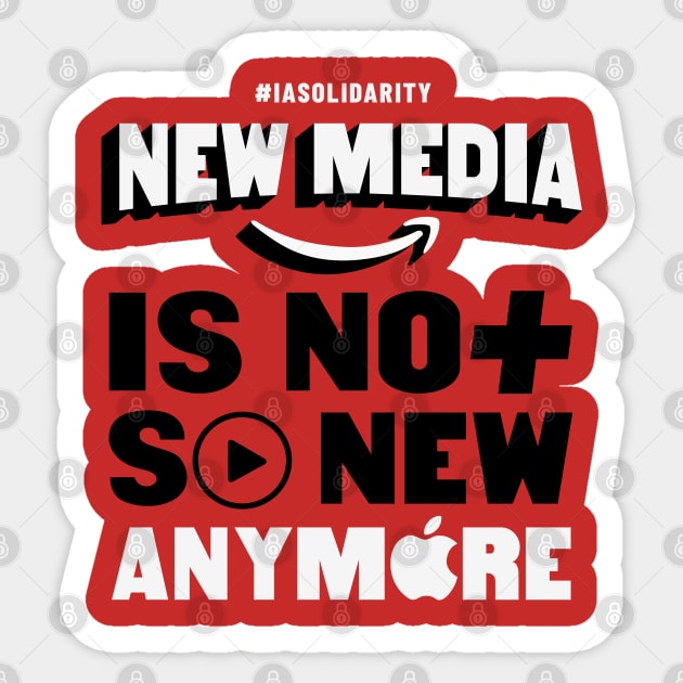 IATSE - New media is not so new anymore Sticker by thedustyshelves